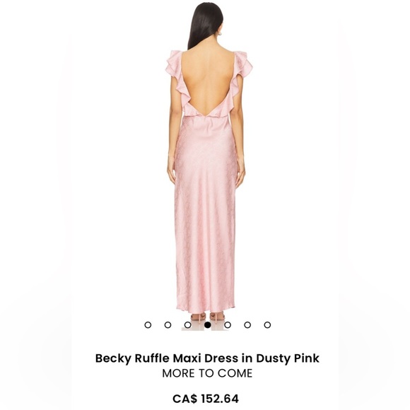New Becky Ruffle Maxi Dress in Dusty Pink MORE TO COME Sz XXS - Picture 2 of 7
